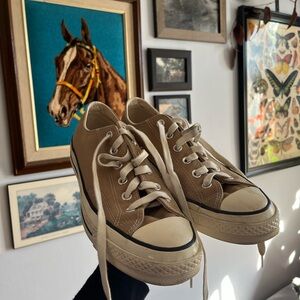 Tan Chuck 70 Low-Top Sneakers Premium Canvas